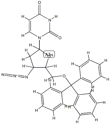 Uridine, 3'-azido-2',3'-dideoxy-5'-O-(triphenylMethyl)- CAS#: 84472-84-4