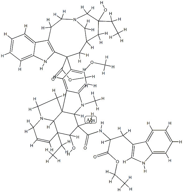Vincaleukoblastine, O(sup 4)-deacetyl-3-de(methoxycarbonyl)-3-(((2-eth oxy-1-(1H-indol-3-ylmethyl)-2-oxoethyl)amino)carbonyl)-, (3(R))- CAS#: 81571-34-8