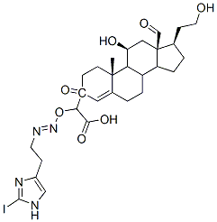 aldosterone-3-(O-carboxymethyl)oximino-(2-iodohistamine) CAS#: 87002-37-7