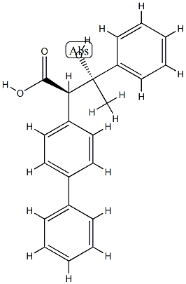 alpha-(1-Hydroxy-1-phenylethyl)-biphenylacetic acid, (R',R')-DL- CAS#: 85045-65-4