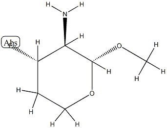 alpha-L-threo-Pentopyranoside, methyl 2-amino-2,3,4-trideoxy-3-fluoro- (9CI) CAS#: 89075-96-7