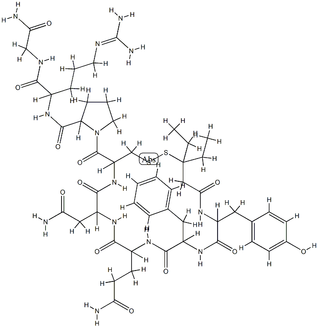 argipressin, 1-(beta-mercapto-beta,beta-diethylpropionic acid)- CAS#: 81131-88-6
