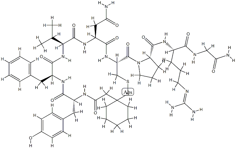 argipressin,-(1-mercaptocyclohexaneacetic acid)(1)-Tyr(2)-Val(4)- CAS#: 81094-15-7