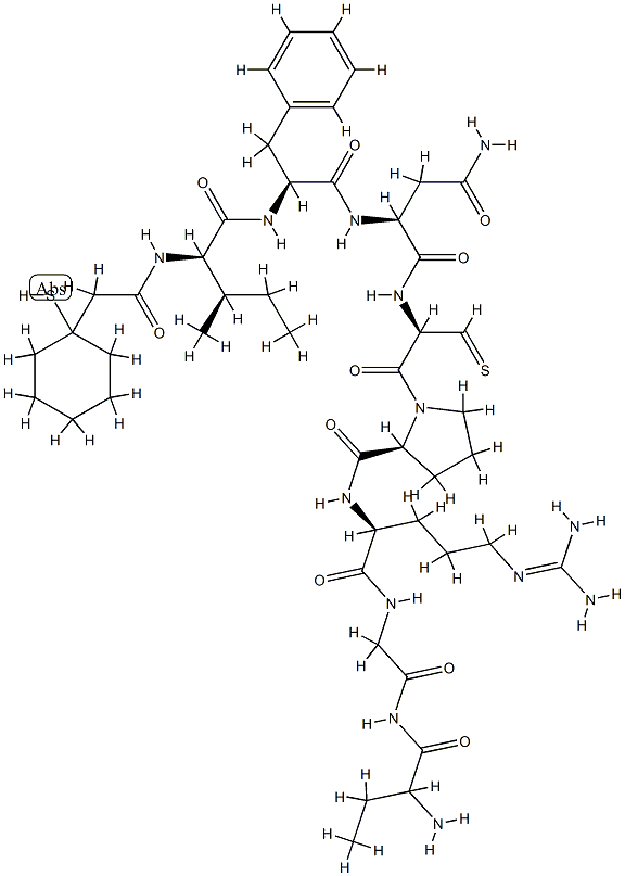 argipressin, beta-mercapto-beta,beta-cyclopentamethylenepropionic acid(1)-Ile(2)-Abu(4)- CAS#: 88686-52-6
