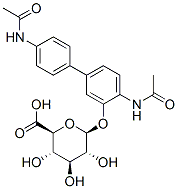 beta-D-Glucopyranosiduronic acid, 4,4'-bis(acetylamino)(1,1'-biphenyl)-3-yl CAS#: 85559-84-8
