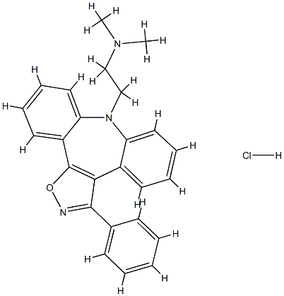 (beta-Dimethylaminoethyl)-8 phenyl-3 (dibenzo(b,f)isoxazolo(4,5-d)) 8H azepine chlorhydrate CAS#: 85008-92-0