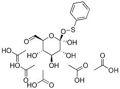 .beta.-D-gluco-Hexodialdo-1,5-pyranose, S-phenyl monothiohemiacetal, pentaacetate, (S)- CAS#: 88196-00-3