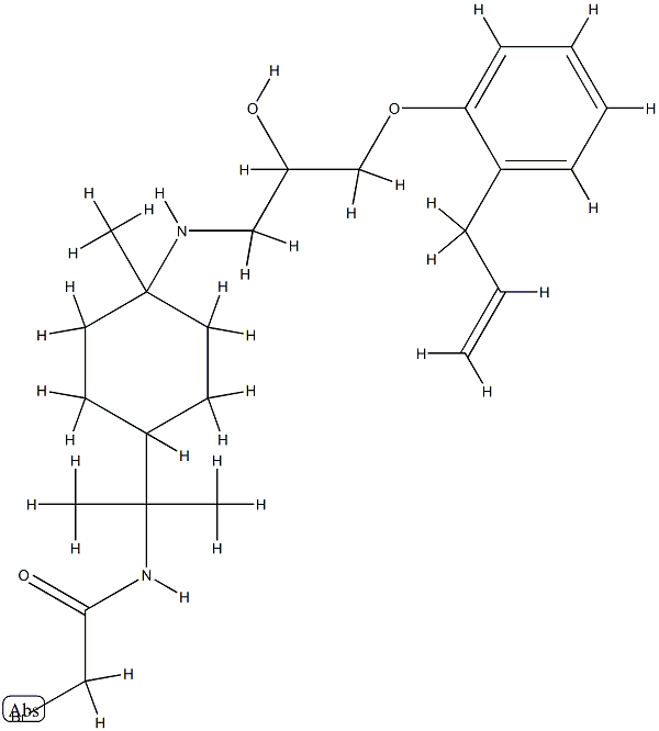 bromoacetylalprenololmenthane CAS#: 82870-40-4