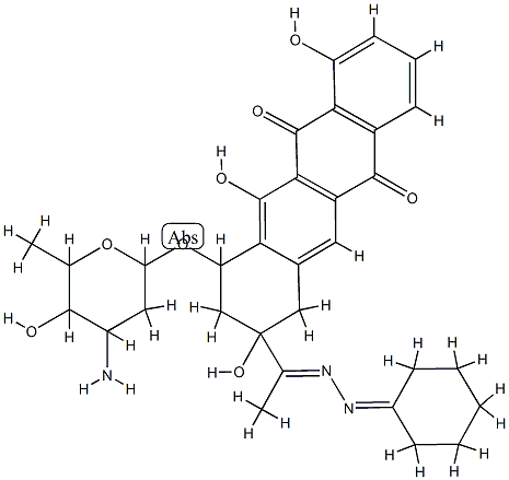 carminomycin 13-cyclohexylidenehydrazone CAS#: 85145-53-5