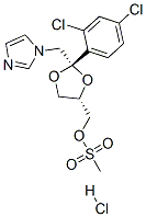 cis-2-(2,4-dichlorophenyl)-2-(1H-imidazol-1-ylmethyl)-1,3-dioxolane-4-ylmethyl methanesulphonate monohydrochloride CAS#: 84145-27-7