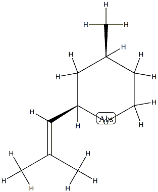(+)-cis-roseoxide,cis-tetrahydro-4-methyl-2-(2-methyl-1-propenyl)-2H-pyran,(+)-cisroseoxide CAS#: 876-17-5