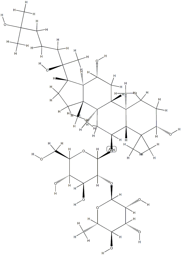 dammaran-3,6,12,20,25-pentol-6-O-rhamnopyranosyl-(1-2)-O-glucopyranoside CAS#: 80952-74-5