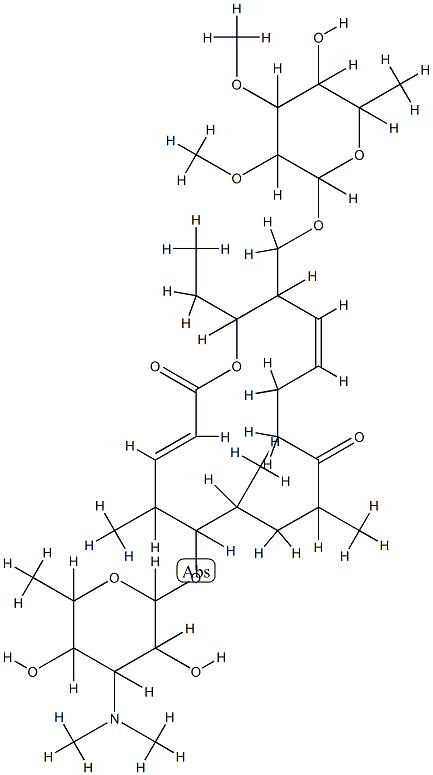 dedesosaminyl-5-O-mycaminosyl-10,11-dihydromycinamicin IV CAS#: 83883-27-6