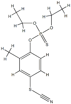 diethoxy-(2-methyl-4-thiocyanato-phenoxy)-sulfanylidene-phosphorane CAS#: 84197-37-5