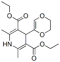 diethyl 4-(5,6-dihydro-1,4-dioxin-2-yl)-2,6-dimethyl-1,4-dihydropyridi ne-3,5-dicarboxylate CAS#: 88045-98-1
