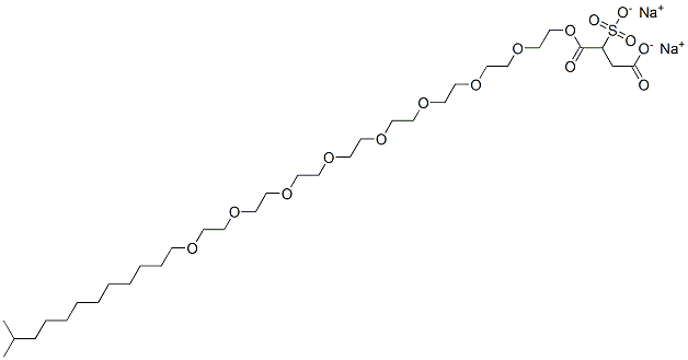 disodium 1-[23-(isotridecyloxy)-3,6,9,12,15,18,21-heptaoxatricos-1-yl] 2-sulphonatosuccinate CAS#: 85168-80-5
