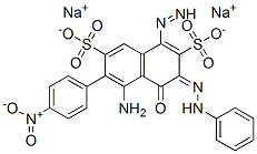disodium (3E)-5-amino-6-(4-nitrophenyl)diazenyl-4-oxo-3-(phenylhydrazinylidene)naphthalene-2,7-disulfonate CAS#: 86923-11-7