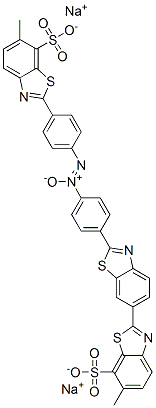 disodium 6-methyl-2'-[4-[[4-(6-methyl-7-sulphonatobenzothiazol-2-yl)phenyl]-NNO-azoxy]phenyl][2,6'-bibenzothiazole]-7-sulphonate CAS#: 83930-03-4