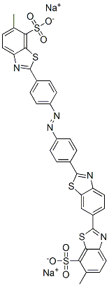 disodium 6-methyl-2'-[4-[[4-(6-methyl-7-sulphonatobenzothiazol-2-yl)phenyl]azo]phenyl][2,6'-bibenzothiazole]-7-sulphonate CAS#: 83721-50-0