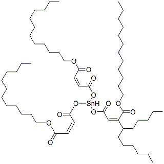 dodecyl (Z,Z,Z)-6-dodecyl-6-[[4-(dodecyloxy)-1,4-dioxobut-2-enyl]oxy]-4,8,11-trioxo-5,7,12-trioxa-6-stannatetracosa-2,9-dienoate CAS#: 83898-59-3