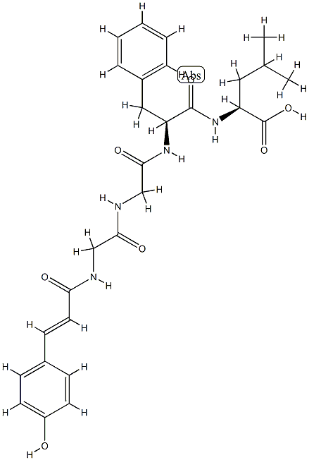 enkephalin-Leu, 4-hydroxycinnamoyl(1)- CAS#: 88492-42-6