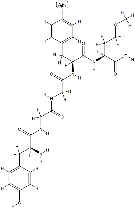 enkephalin-Met, 4'-bromo-Phe(4)- CAS#: 89705-57-7