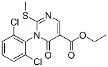 ethyl 1-(2,6-dichlorophenyl)-2-methylsulfanyl-6-oxo-pyrimidine-5-carbo xylate CAS#: 82636-21-3