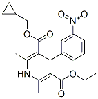 ethyl cyclopropylmethyl 2,6-dimethyl-4-(3-nitrophenyl)-1,4-dihydropyri dine-3,5-dicarboxylate CAS#: 86781-08-0