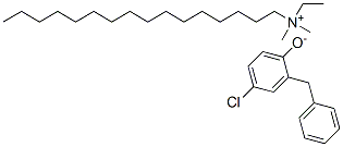 ethylhexadecyldimethylammonium 2-benzyl-4-chlorophenolate CAS#: 85940-53-0
