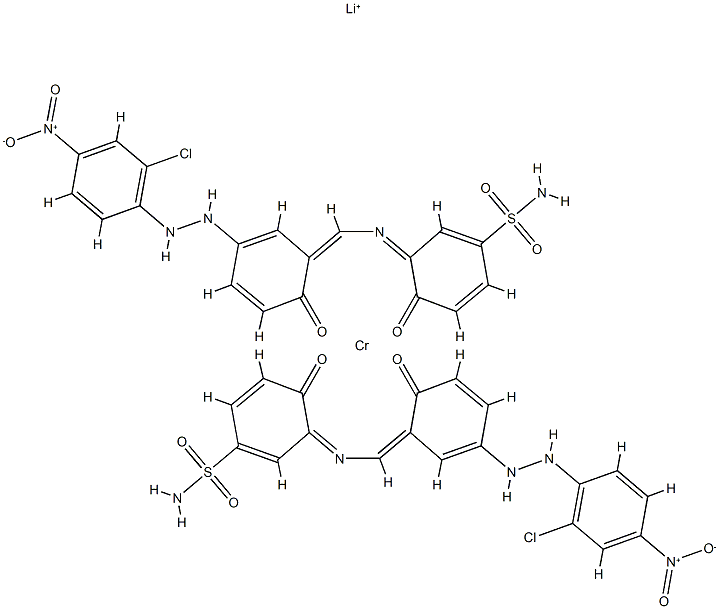 lithium bis[3-[[5-[(2-chloro-4-nitrophenyl)azo]-2-hydroxybenzylidene]amino]-4-hydroxybenzenesulphonamidato(2-)]chromate(1-) CAS#: 83249-66-5