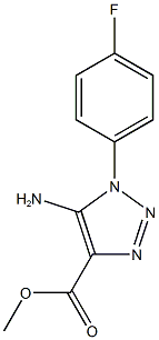 methyl 5-amino-1-(4-fluorophenyl)-1H-1,2,3-triazole-4-carboxylate CAS#: 85790-35-8
