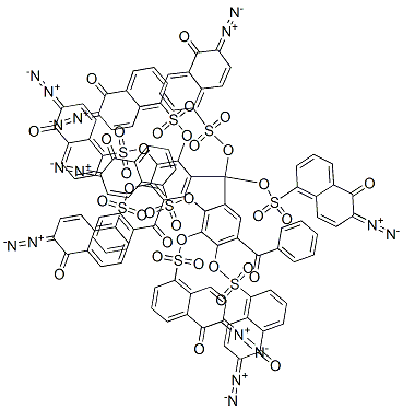 methylenebis(6-benzoylbenzene-1,2,3,4-tetrayl) octakis(6-diazo-5,6-dihydro-5-oxonaphthalene-1-sulphonate) CAS#: 83346-78-5