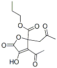 propyl 3-acetyl-2,5-dihydro-4-hydroxy-5-oxo-2-(2-oxopropyl)furoate CAS#: 85237-88-3