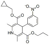 propyl cyclopropylmethyl 2,6-dimethyl-4-(3-nitrophenyl)-1,4-dihydropyr idine-3,5-dicarboxylate CAS#: 86781-09-1