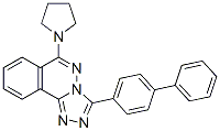s-Triazolo(3,4-a)phthalazine, 3-(1,1'-biphenyl-4-yl)-6-(1-pyrrolidinyl)- CAS#: 87540-04-3
