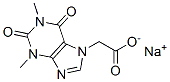sodium 1,2,3,6-tetrahydro-1,3-dimethyl-2,6-dioxo-7H-purine-7-acetate CAS#: 837-27-4