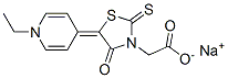 sodium 5-(1-ethylpyridin-4(1H)-ylidene)-4-oxo-2-thioxothiazolidin-3-acetate CAS#: 85050-07-3