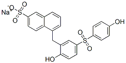 sodium 5-((2-hydroxy-5-((4-hydroxyphenyl)sulphonyl)phenyl)methyl)naphthalene-2-sulphonate CAS#: 84852-32-4