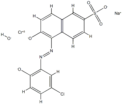 sodium 5-[(5-chloro-2-hydroxyphenyl)azo]-6-hydroxynaphthalene-2-sulphonato(3-)]hydroxychromate(1-) CAS#: 85452-86-4