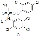 sodium chloro-N-[2,3,4,5-tetrachloro-6-(2,4-dichlorophenoxy)phenyl]methanesulphonamidate CAS#: 83721-48-6