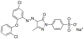 sodium p-[4-[[5-chloro-2-(2-chlorophenoxy)phenyl]azo]-4,5-dihydro-3-methyl-5-oxo-1H-pyrazol-1-yl]benzenesulphonate CAS#: 83270-32-0