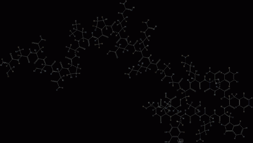 somatostatin 28, Leu(8)-Trp(22)-iodo-Tyr(25)- CAS#: 81381-96-6