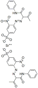 strontium 3-nitro-4-[[1-(phenylcarbamoyl)acetonyl]azo]benzenesulphonate CAS#: 85702-53-0