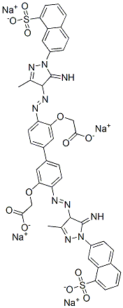 tetrasodium 2,2'-[[4,4'-bis[[4,5-dihydro-5-imino-3-methyl-1-(8-sulphonato-2-naphthyl)-1H-pyrazol-4-yl]azo][1,1'-biphenyl]-3,3'-diyl]bis(oxy)]bisacetate CAS#: 83249-31-4
