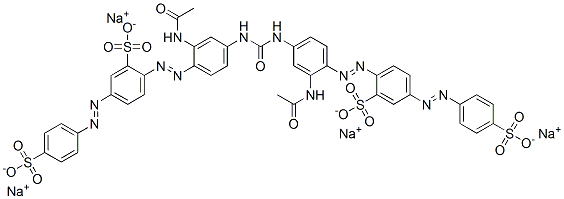 tetrasodium 2,2'-[(carbonyldiimino)bis[(2-acetamido-4,1-phenylene)azo]]bis[5-[(4-sulphonatophenyl)azo]benzenesulphonate] CAS#: 83249-55-2