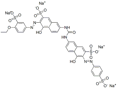 tetrasodium 3-[(4-ethoxy-3-sulphonatophenyl)azo]-4-hydroxy-7-[[[[5-hydroxy-7-sulphonato-6-[(4-sulphonatophenyl)azo]-2-naphthyl]amino]carbonyl]amino]naphthalene-2-sulphonate CAS#: 83763-83-1