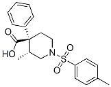 trans-(-)-3-methyl-4-phenyl-1-(p-tolylsulphonyl)piperidine-4-carboxylic acid CAS#: 83863-68-7
