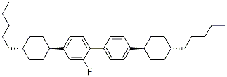 trans,trans-2-Fluoro-4,4'-bis(4-pentylcyclohexyl)-1,1'-biphenyl CAS#: 84816-56-8