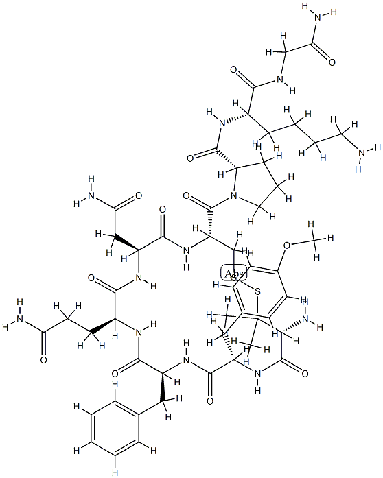 vasopressin, 1-penicillamine-2-O-meTyr-8-Lys- CAS#: 88210-91-7
