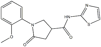 1-(2-methoxyphenyl)-5-oxo-N-(1,3-thiazol-2-yl)pyrrolidine-3-carboxamide CAS#: 847590-16-3